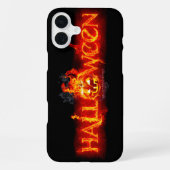 Coque iPhone 16 Plus Le lettrage de SlipperyJoe's Halloween massivement (Verso)