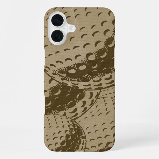 Coque iPhone 16 Plus Les amateurs de golf Rustic Golf Collage (Verso)