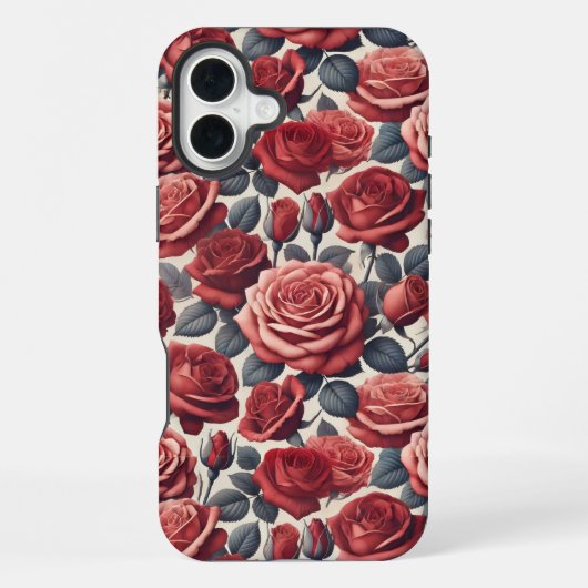 Coque iPhone 16 Plus Les roses sont rouges (Verso)