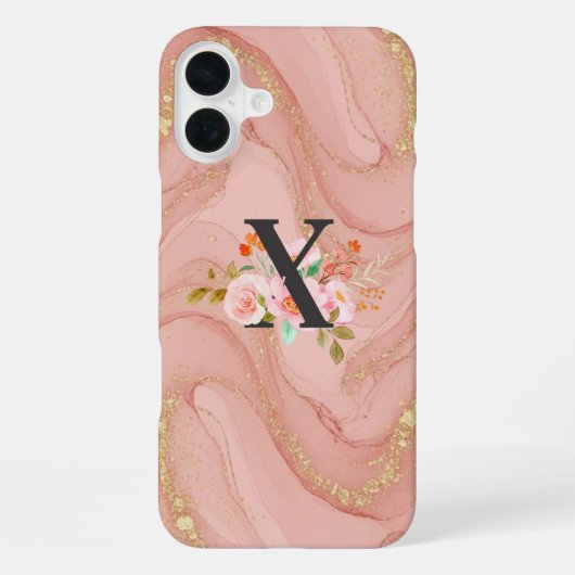 Coque iPhone 16 Plus Lettre X (Verso)