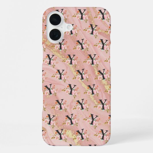 Coque iPhone 16 Plus Lettre Y (Verso)