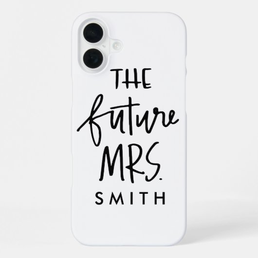 Coque iPhone 16 Plus L'étui pour téléphone de la future Mme (Verso)