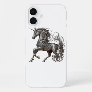 COQUE iPhone 16 PLUS LICORNE D'ARGENT