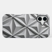Coque iPhone 16 Plus Lignes d'intersection pliées d'origami Abstrait (Verso Horizontal)