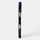 Coque iPhone 16 Plus Lignes multicolores néon (Côté droit)