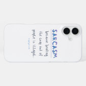 Coque iPhone 16 Plus l'illusion de métal poli de SlipperyJoe avec sarca (Verso Horizontal)