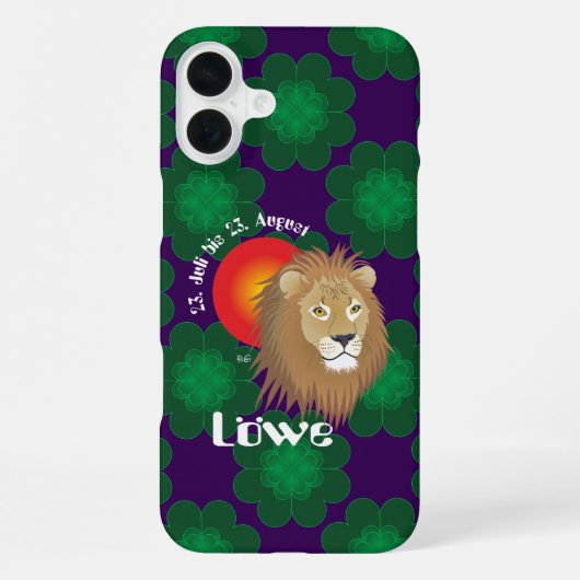 Coque iPhone 16 Plus Lion 23 juillet au 22 août Coques pour iPhone (Verso)