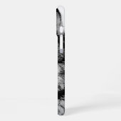 Coque iPhone 16 Plus Loup noir et blanc (Côté gauche)