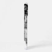 Coque iPhone 16 Plus Loup noir et blanc (Côté droit)
