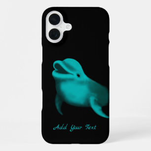 Coque iPhone 16 Plus Lucky Dolphin - Ajouter votre texte