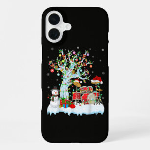 Coque iPhone 16 Plus Lumières de décoration de sapin de Noël musical ta