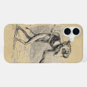 Coque iPhone 16 Plus Lutrin médiéval remue le chaudron (Verso Horizontal)