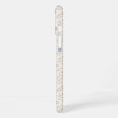 Coque iPhone 16 Plus Luxury Minimal Botanical Pattern (Côté gauche)