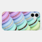 Coque iPhone 16 Plus Macarons français aux couleurs et saveurs différen (Verso Horizontal)