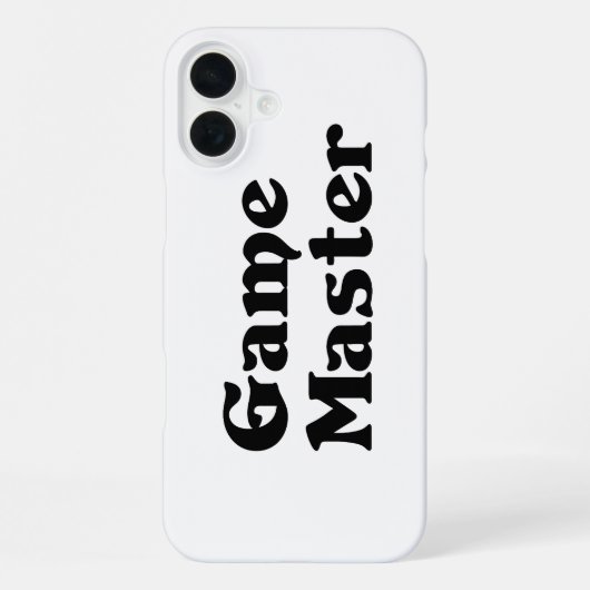 Coque iPhone 16 Plus Maître de jeu (Verso)