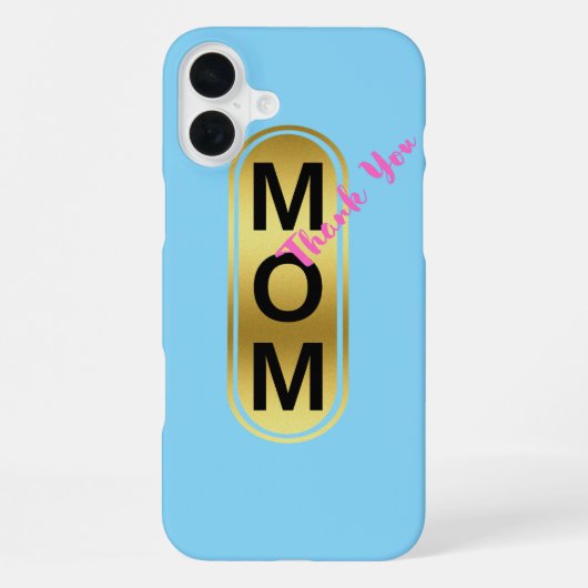 Coque iPhone 16 Plus Maman, Merci ! (Verso)