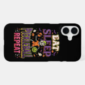 Coque iPhone 16 Plus Manger Dormir Pickleball Répéter Pickleball (Verso Horizontal)