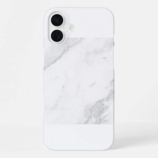 Coque iPhone 16 Plus Marbre Blanc (Verso)