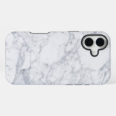Coque iPhone 16 Plus Marbre blanc (Verso Horizontal)
