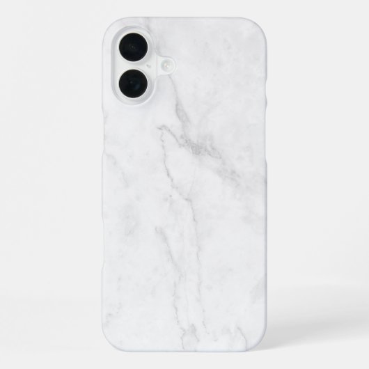 Coque iPhone 16 Plus Marbre Blanc (Verso)