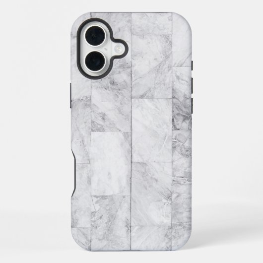 Coque iPhone 16 Plus Marbre blanc (Verso)