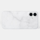 Coque iPhone 16 Plus Marbre Blanc Élégant (Verso Horizontal)