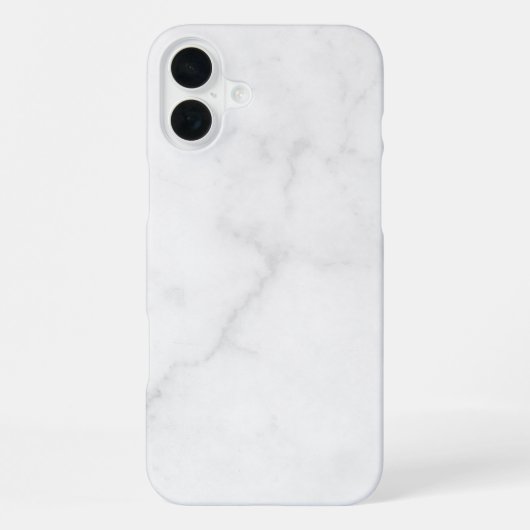 Coque iPhone 16 Plus Marbre Blanc Élégant (Verso)