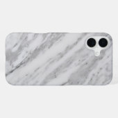 Coque iPhone 16 Plus Marbre Blanc Élégant (Verso Horizontal)