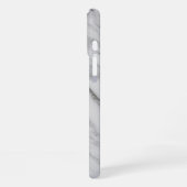 Coque iPhone 16 Plus Marbre Blanc Élégant (Côté gauche)