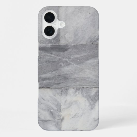 Coque iPhone 16 Plus Marbre blanc et noir (Verso)