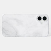 Coque iPhone 16 Plus Marbre Blanc Moderne (Verso Horizontal)