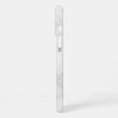 Coque iPhone 16 Plus Marbre Blanc Moderne (Côté gauche)