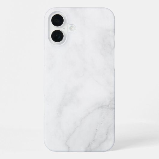Coque iPhone 16 Plus Marbre Blanc Moderne (Verso)