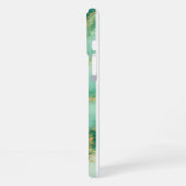 Coque iPhone 16 Plus Marbre Luxueux Vert et Or (Côté gauche)