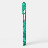 Coque iPhone 16 Plus Marbre turquoise (Côté gauche)