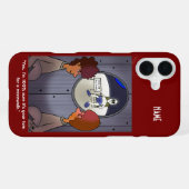 Coque iPhone 16 Plus Marche lunaire (Verso Horizontal)