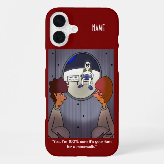 Coque iPhone 16 Plus Marche lunaire (Verso)