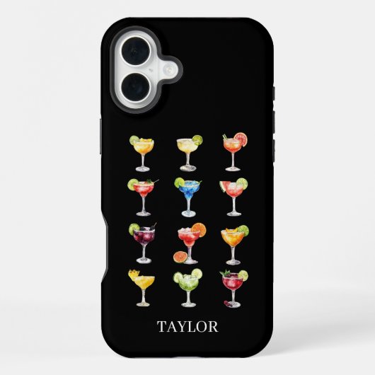 Coque iPhone 16 Plus Margarita N'importe Monogrammé (Verso)