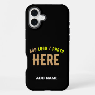COQUE iPhone 16 PLUS MARQUE VERIFIEE NOIRE PERSONNALISABLE MODERNE ET C
