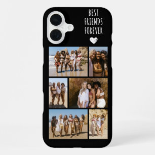 Coque iPhone 16 Plus Meilleures Amies Pour Toujours 6 Photo Noir