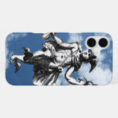 Coque iPhone 16 Plus Mercure ailé dans les nuages (Verso Horizontal)