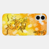 Coque iPhone 16 Plus Merrymaker Kokopelli Notes de Musique Nom Personna (Verso Horizontal)