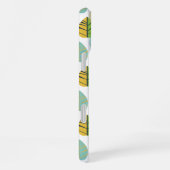 Coque iPhone 16 Plus Mid Century Modern Leaves in Green and Gold (Côté droit)