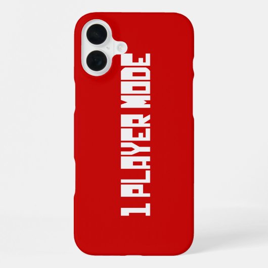 Coque iPhone 16 Plus Mode solo / un joueur (Verso)