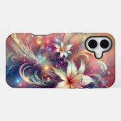 Coque iPhone 16 Plus Modèle floral Imaginaire (Verso Horizontal)