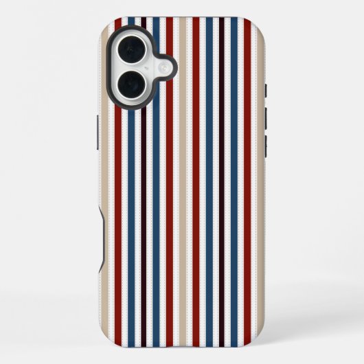 Coque iPhone 16 Plus Moderne Chic Rayé (Verso)