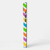 Coque iPhone 16 Plus Monogramme Chevron Arc-en-ciel Clair (Côté gauche)