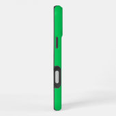 Coque iPhone 16 Plus Monogramme initial du cadre à clé verte Emerald gr (Côté droit)