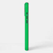 Coque iPhone 16 Plus Monogramme initial du cadre à clé verte Emerald gr (Côté gauche)