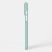 Coque iPhone 16 Plus Monogramme rose turquoise moderne (Côté gauche)